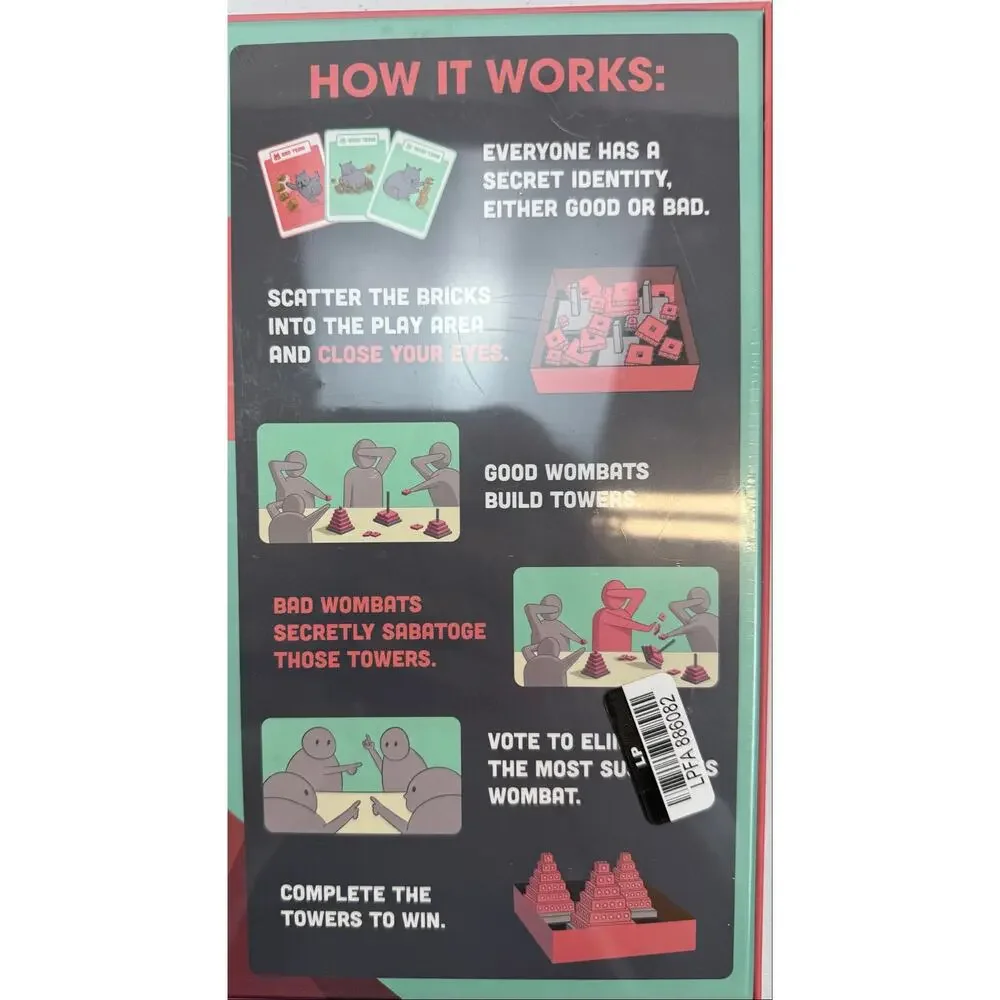 Exploding Kittens hand wombat